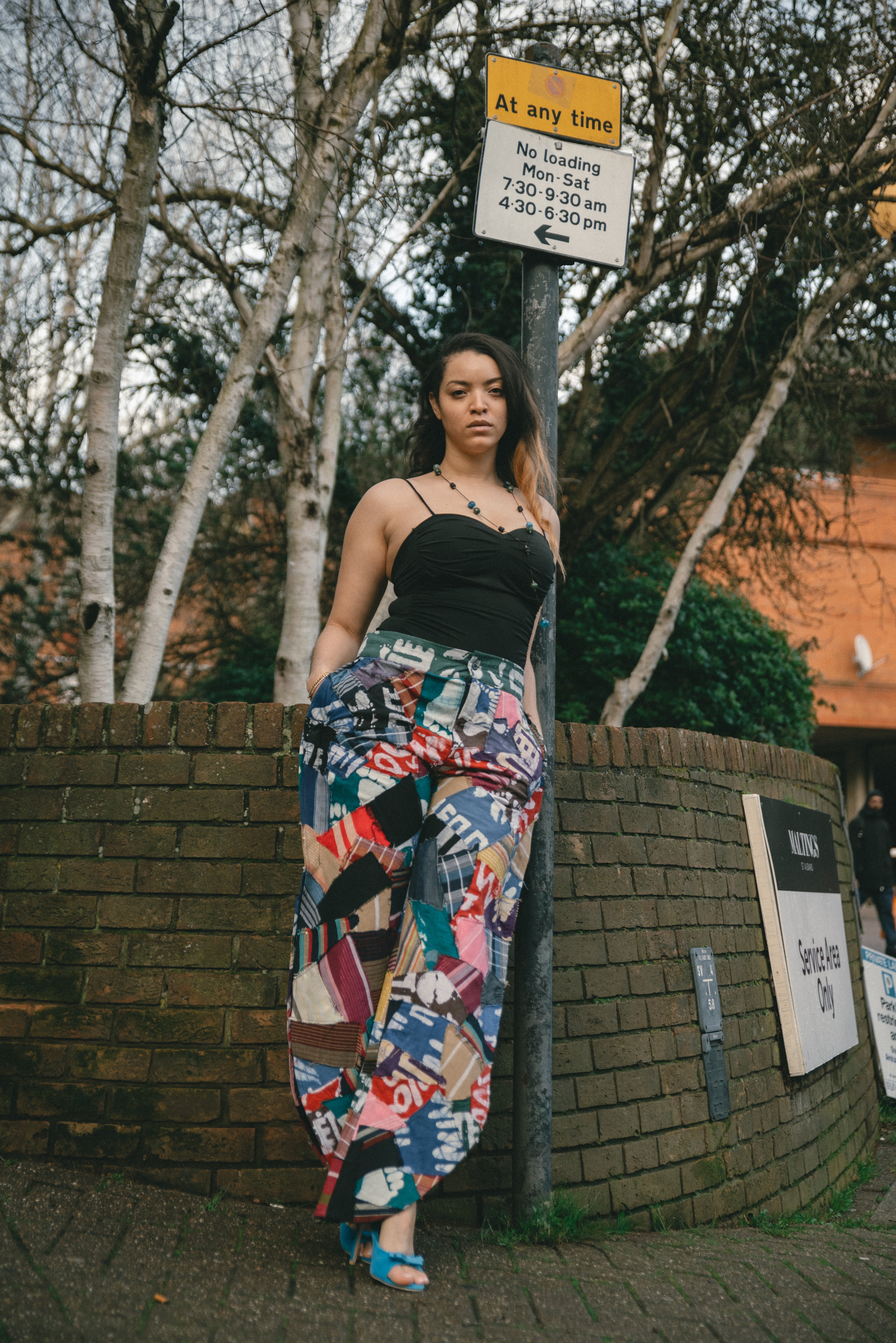 Barrel Adire and Aso Oke Pants