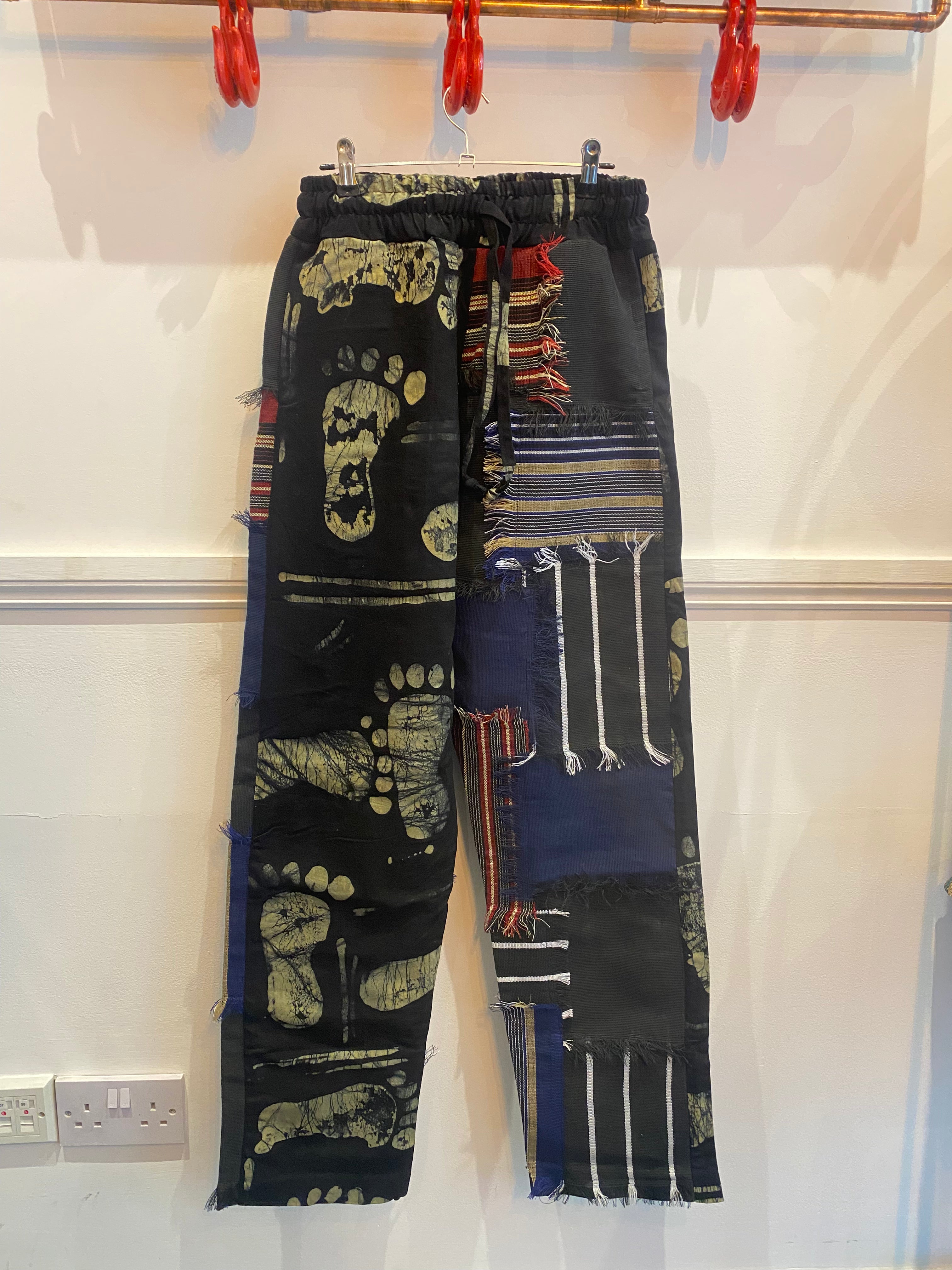 Straight Leg Adire and Aso Oke Pants