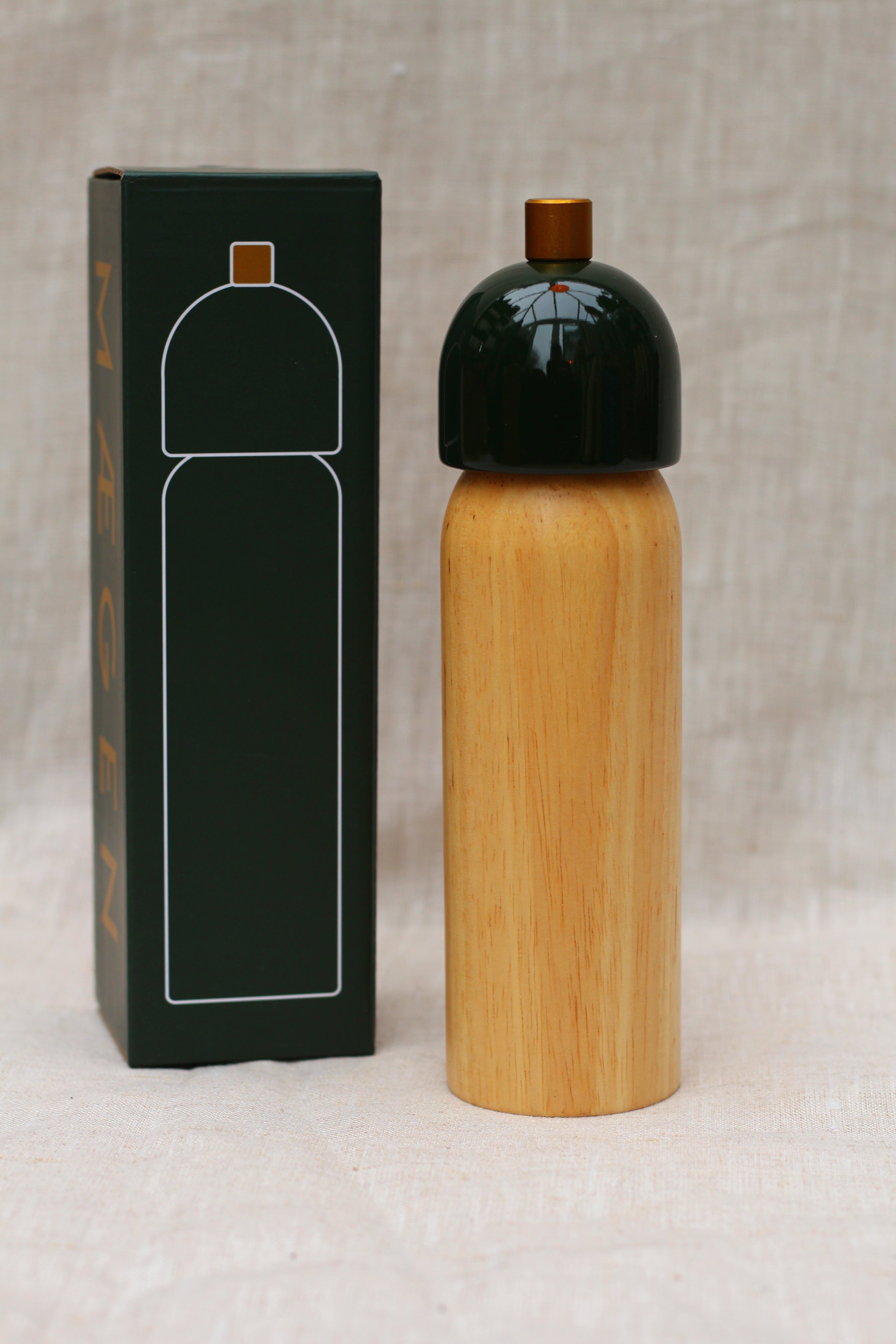 Green/Gold Salt and Pepper Grinder (Single)
