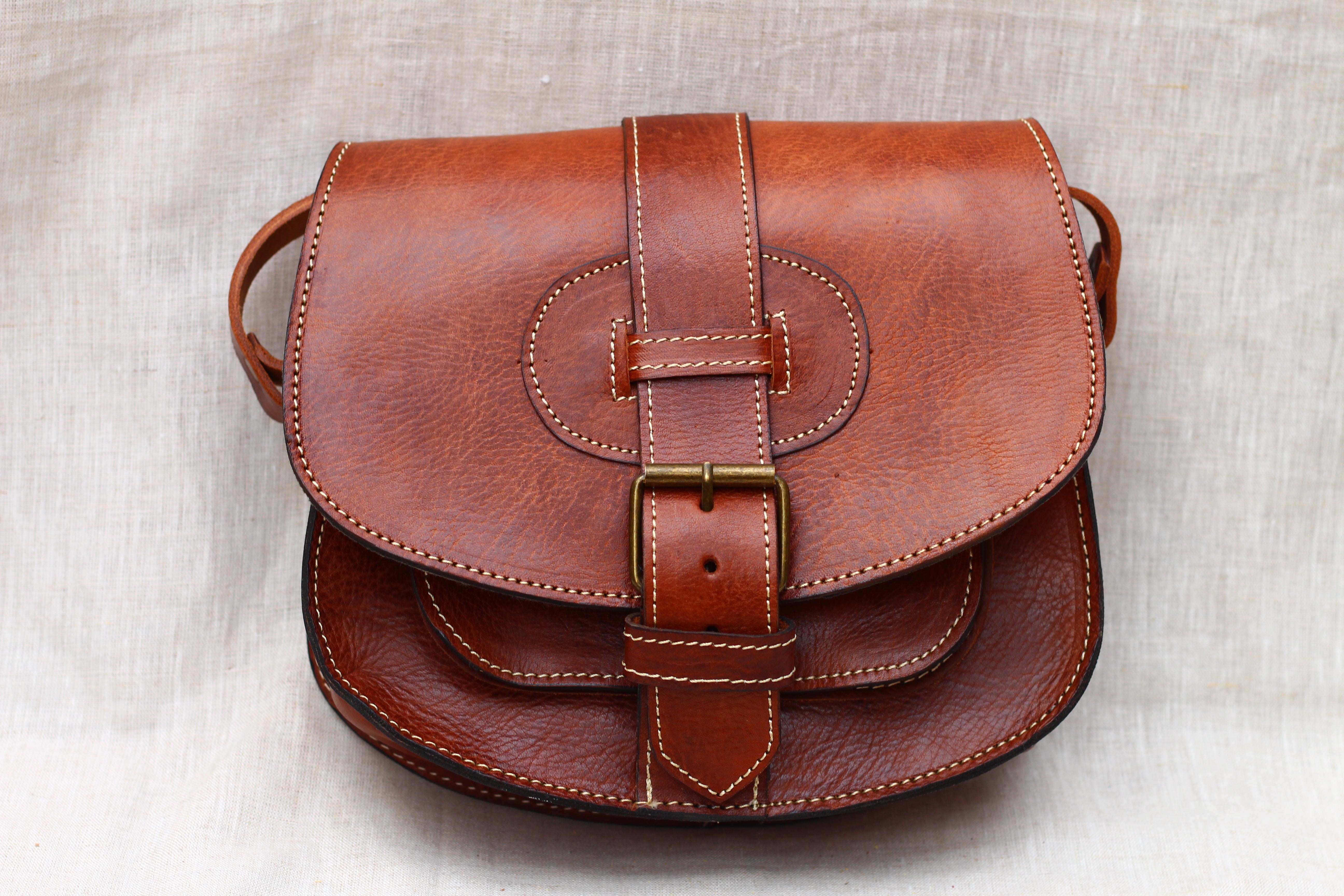 Leather Saddle Bag