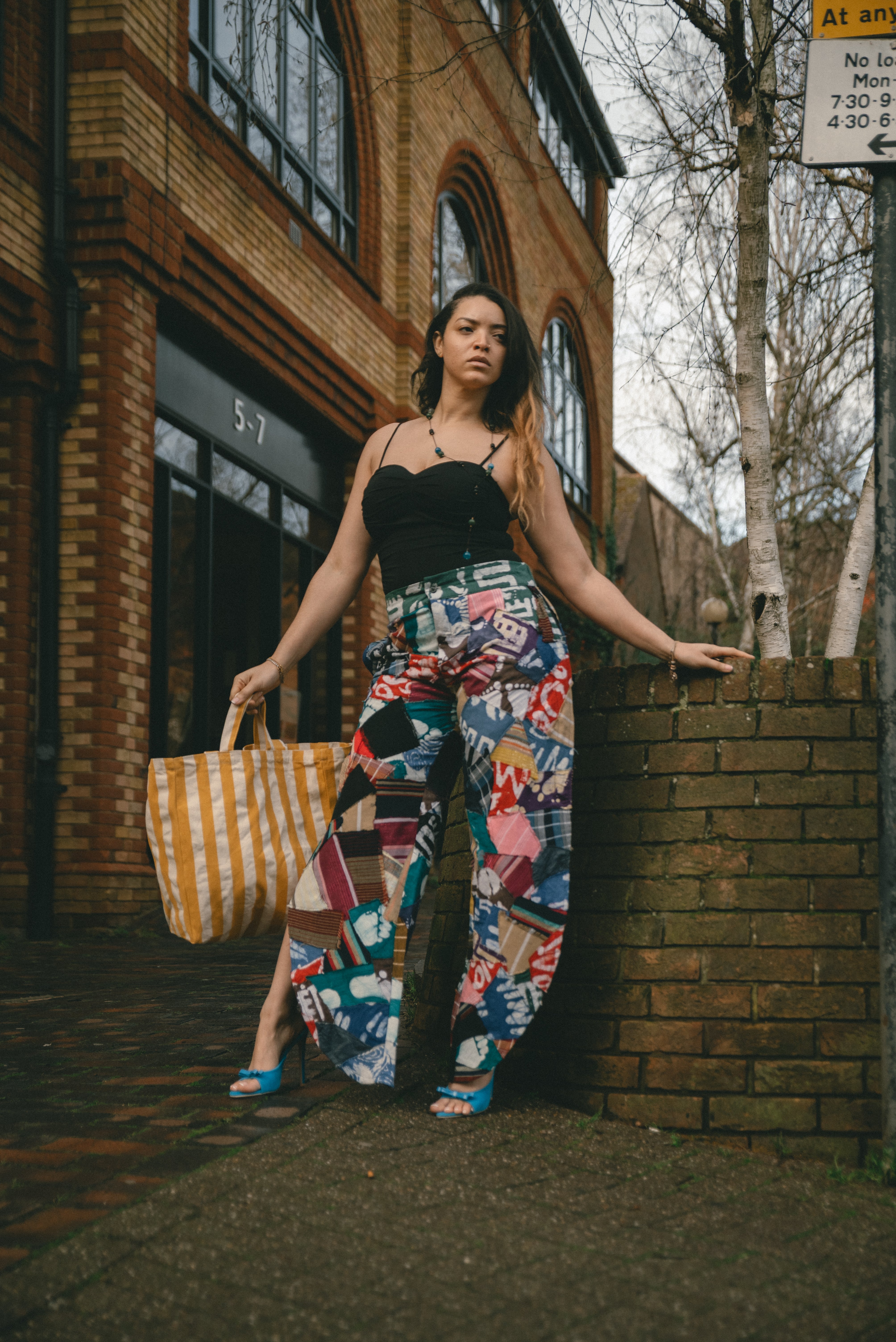 Barrel Adire and Aso Oke Pants