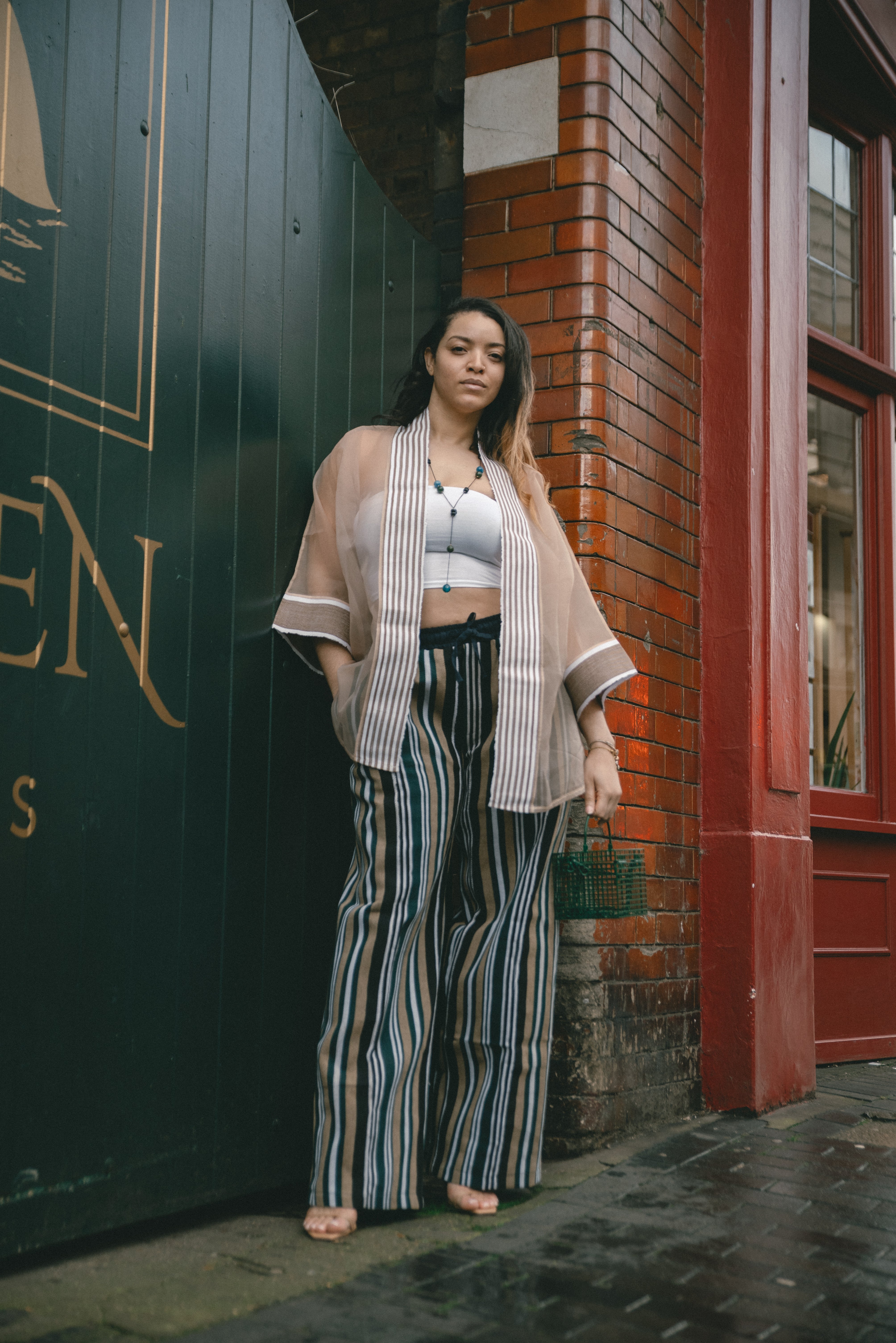 Tobi Wide-Leg Aso Oke Trousers
