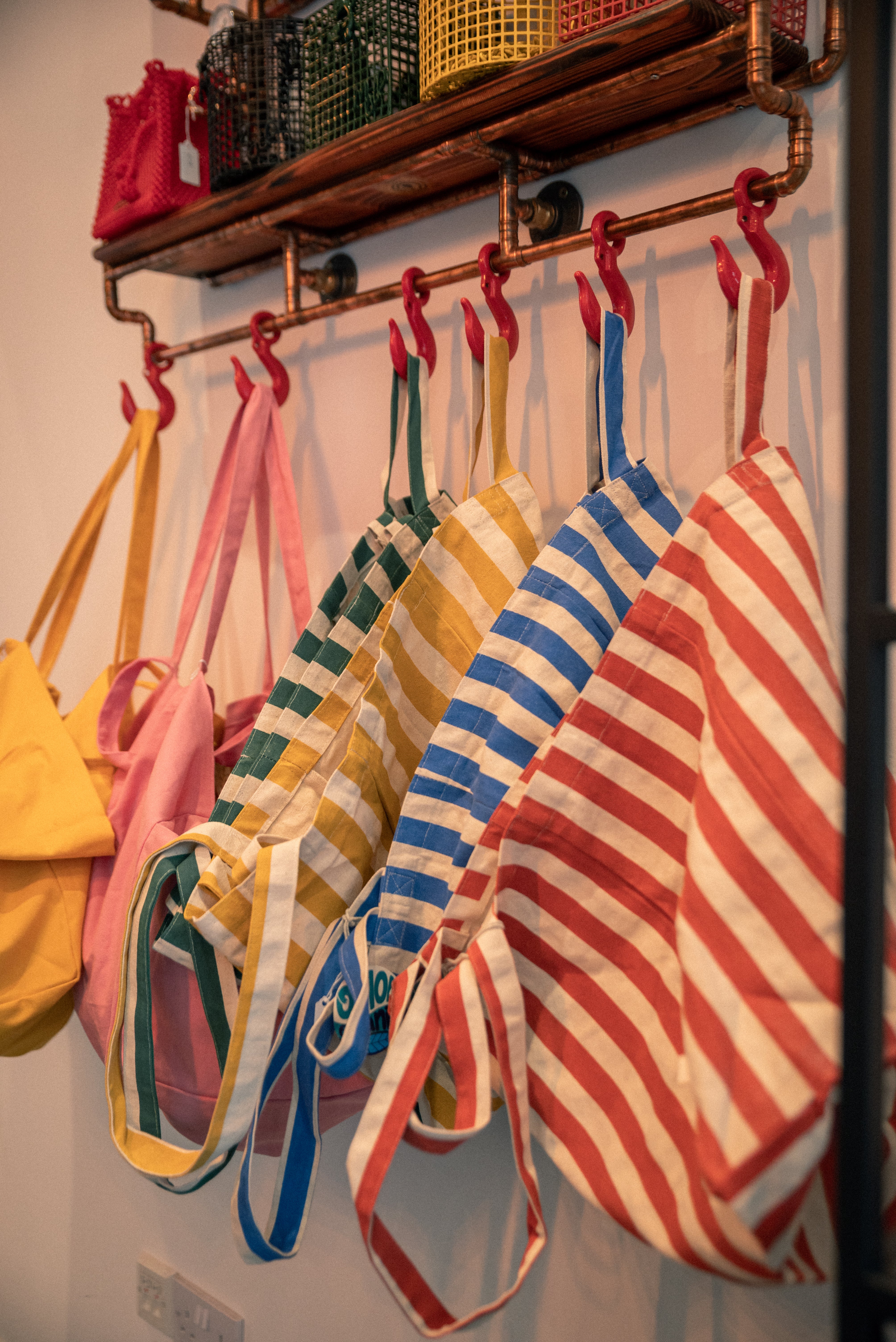 Striped Tote Bags