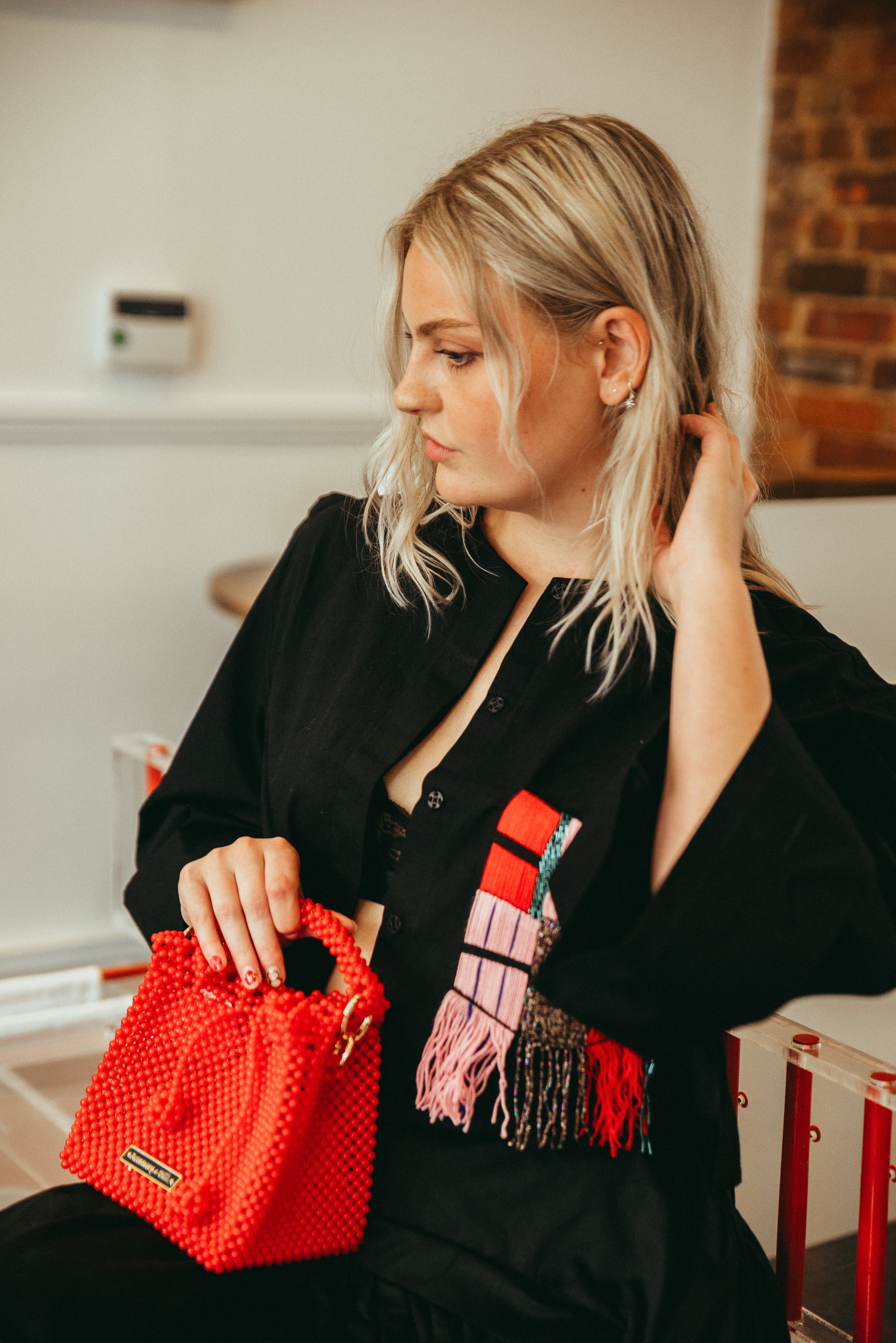 Beaded Crop Jacket