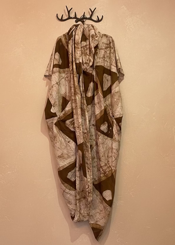 Tie-dye Shawl Dress