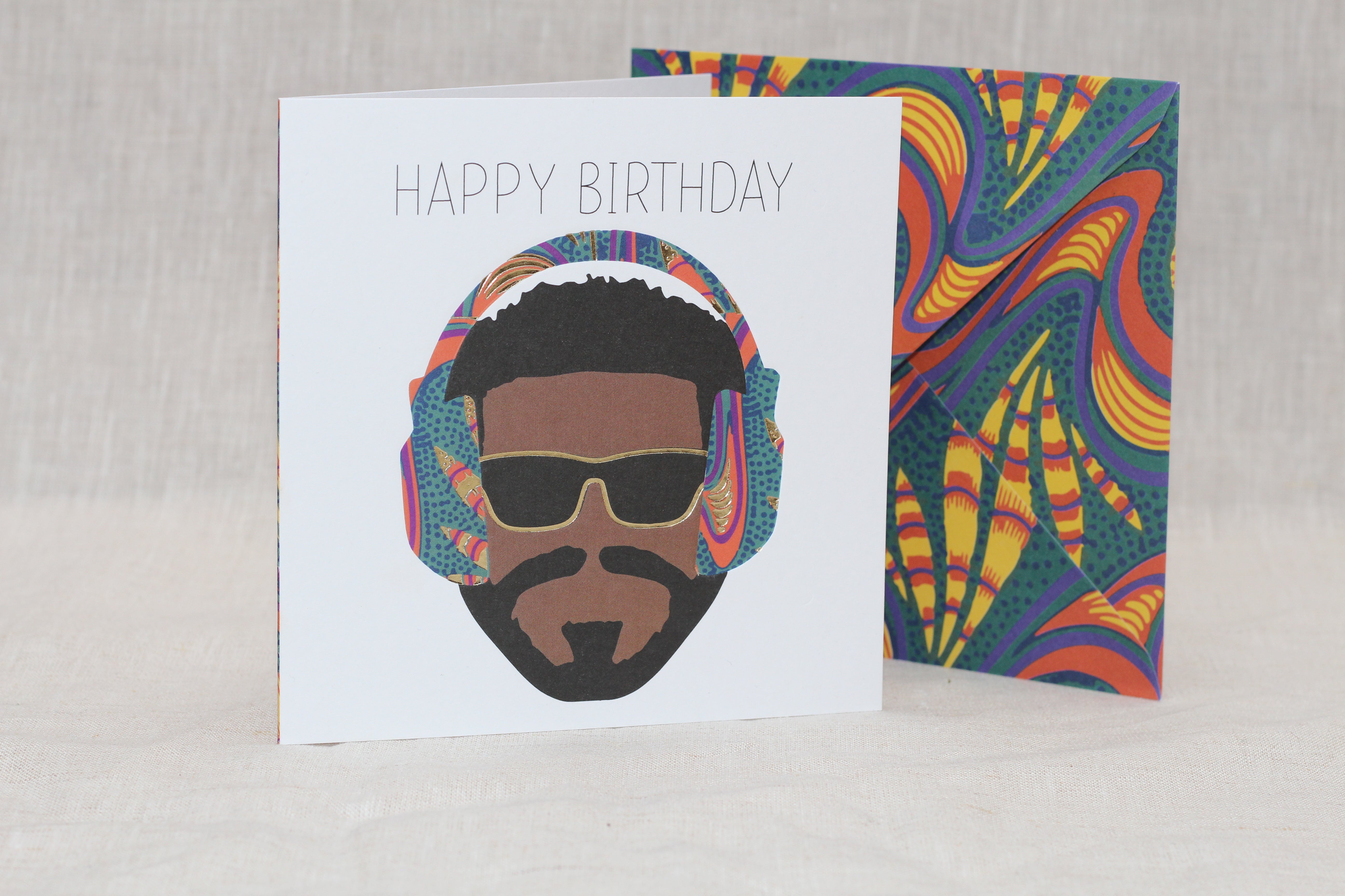 Happy Birthday Afro Man Cards
