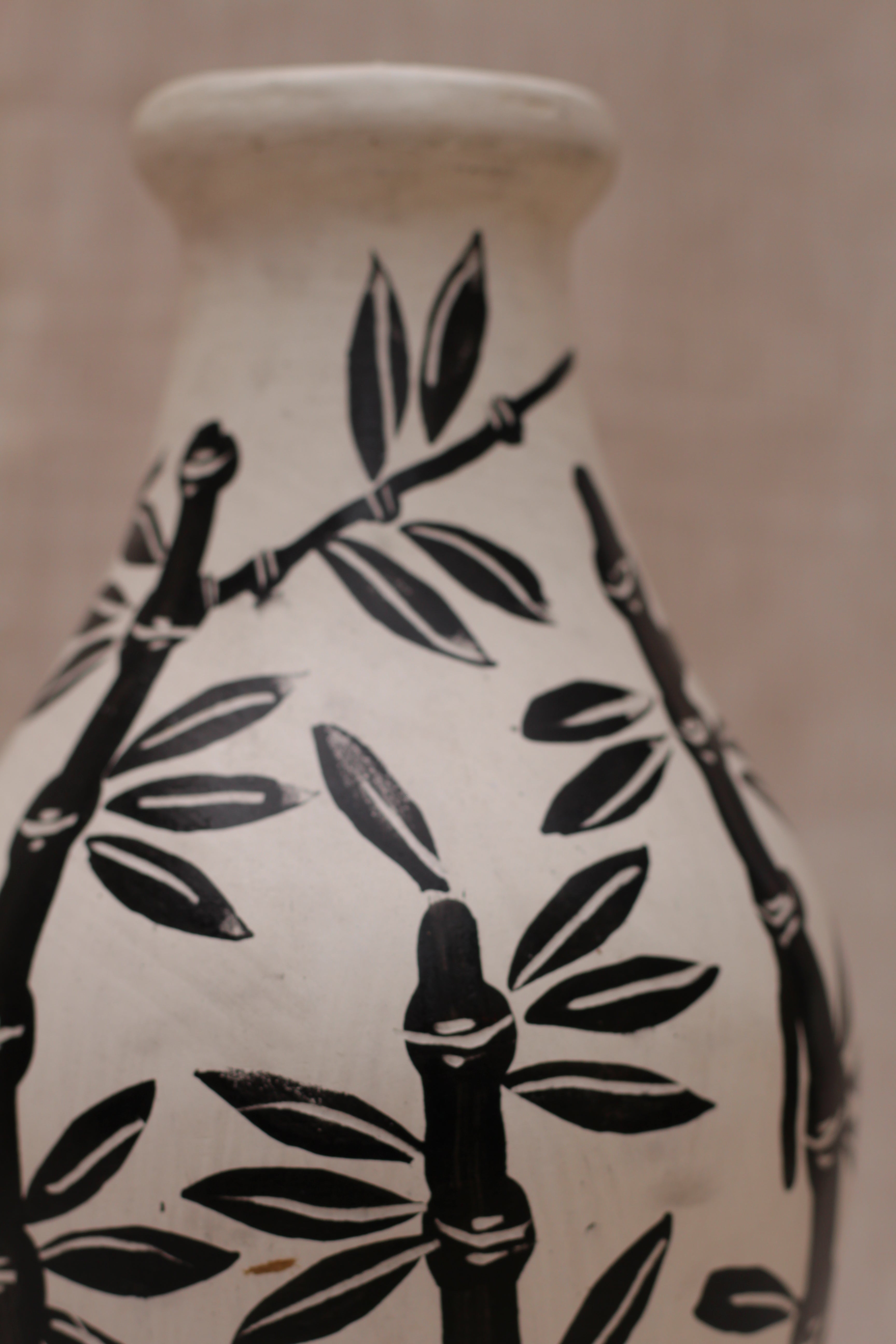 Bamboo Motif Shaped Vase
