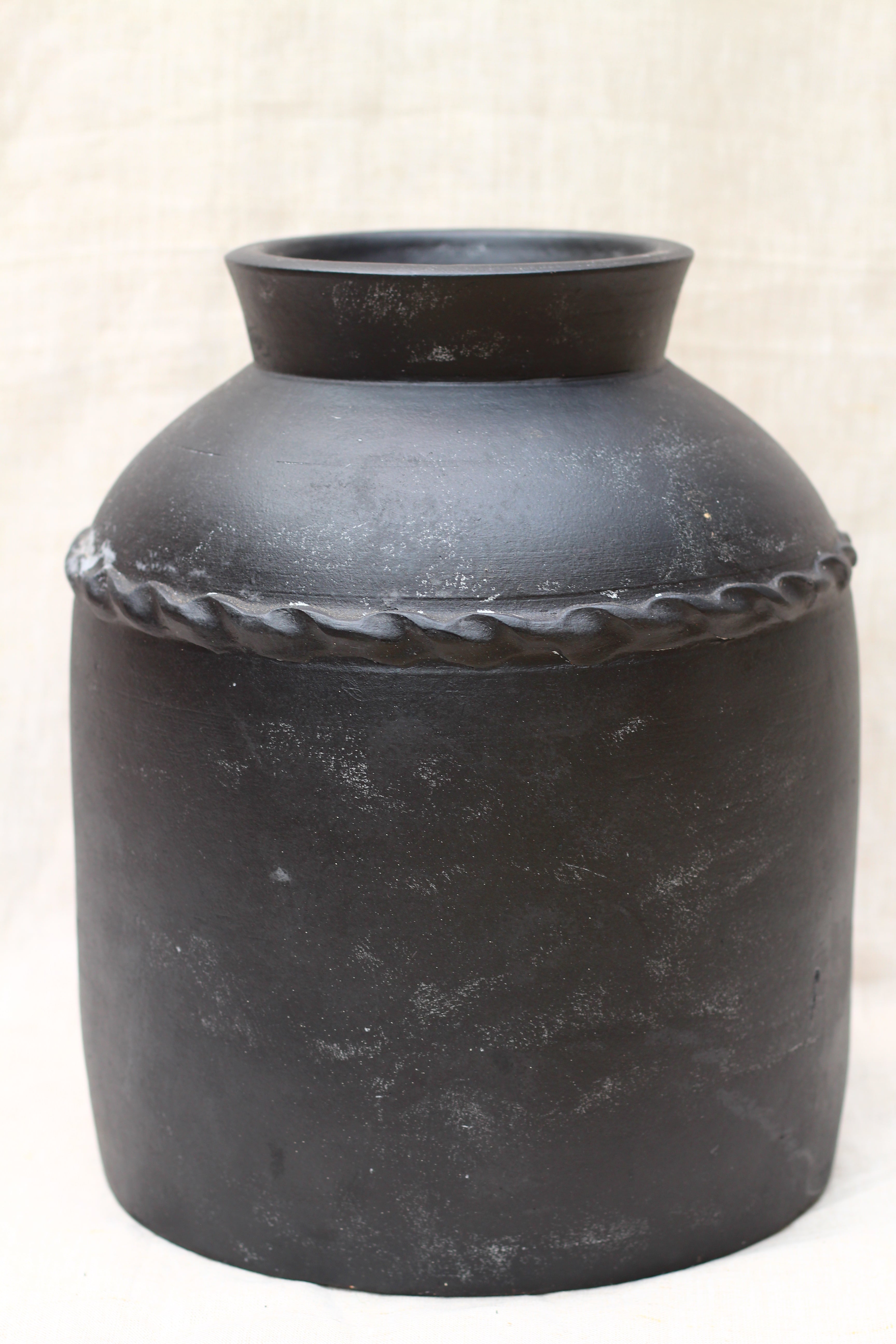 Liddel Black Terracotta Vase