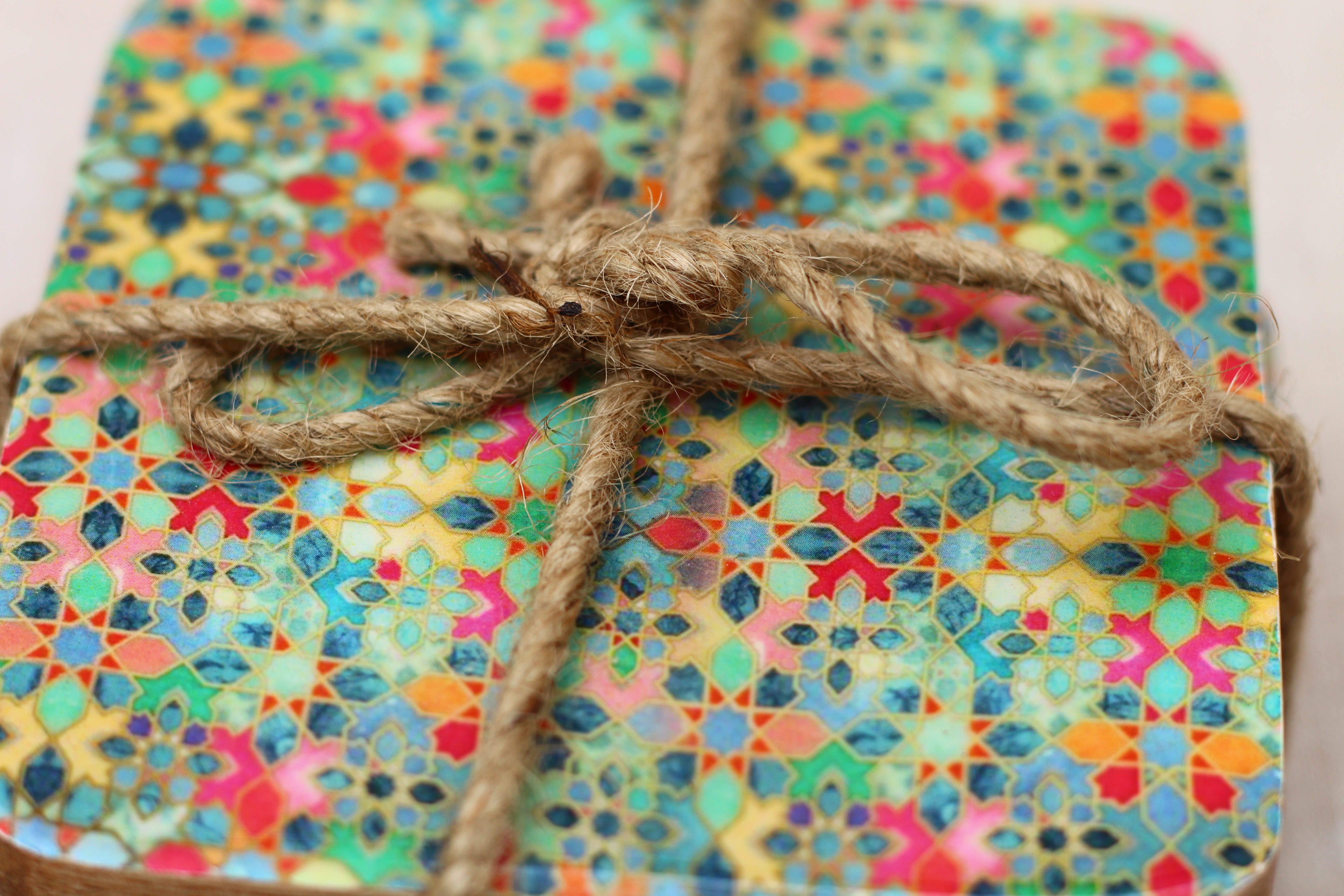 Set of 4 Mediterranean Tile Coasters