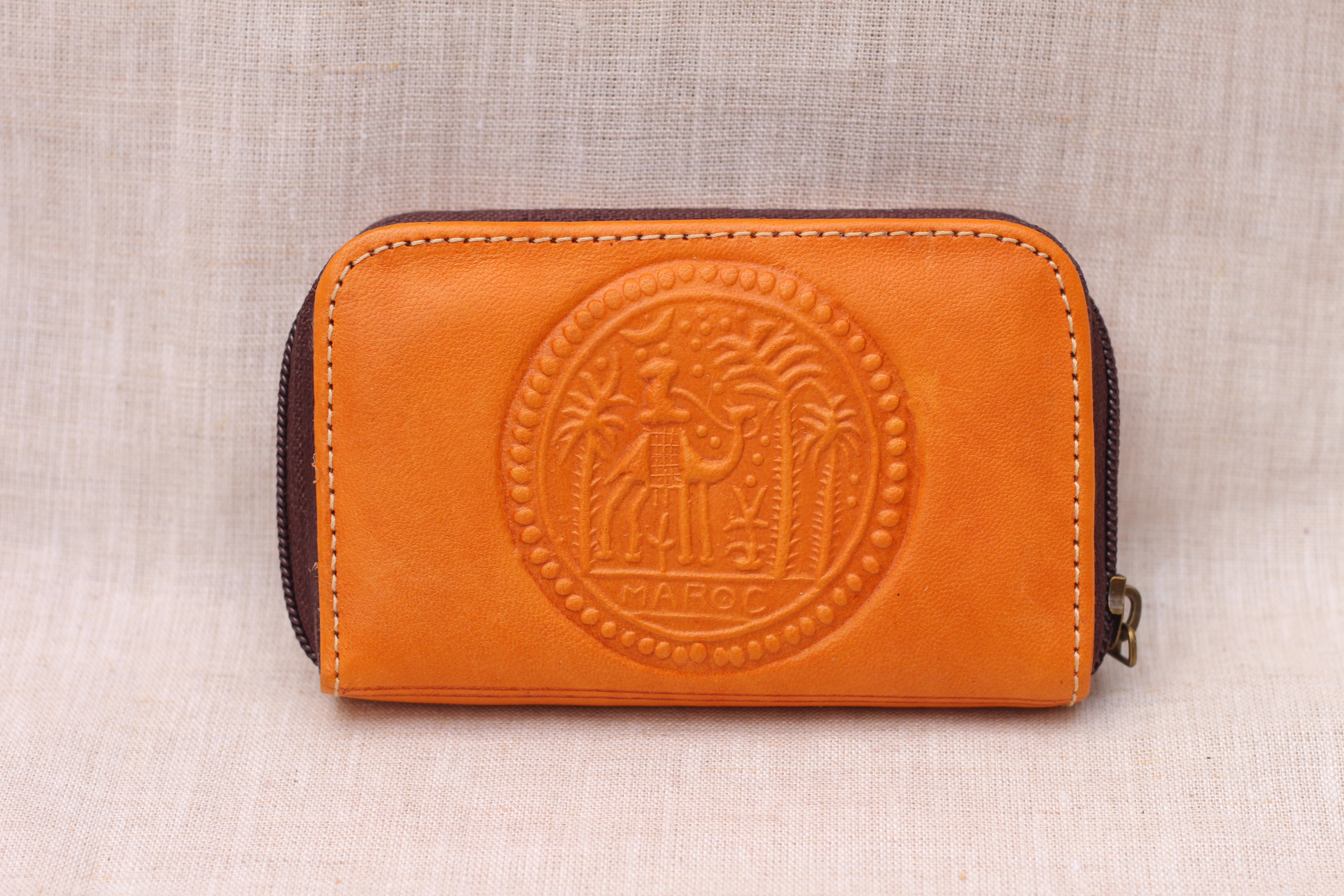 Yellow Embossed Purse