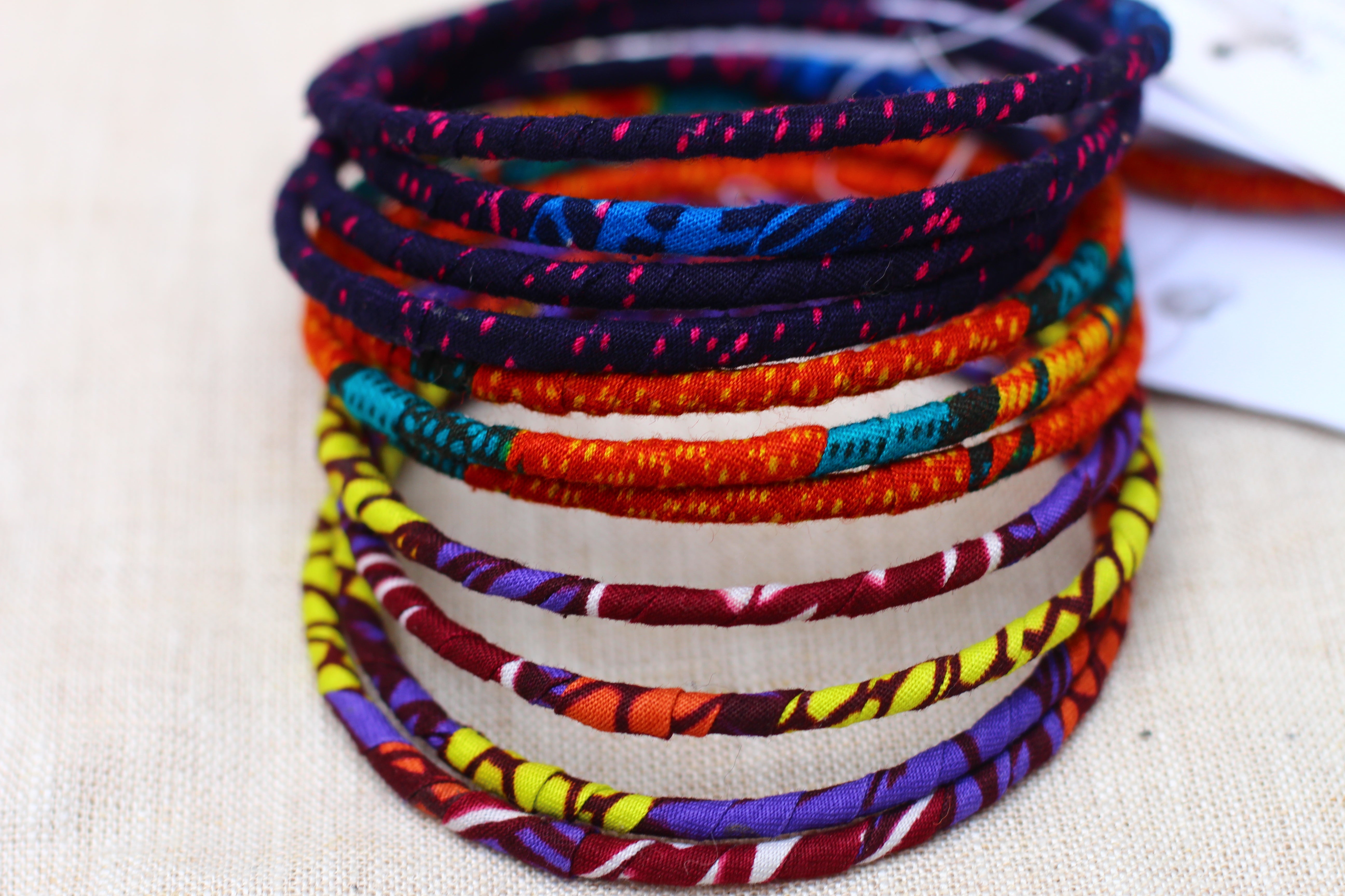 Woven Bangles - Set of Four