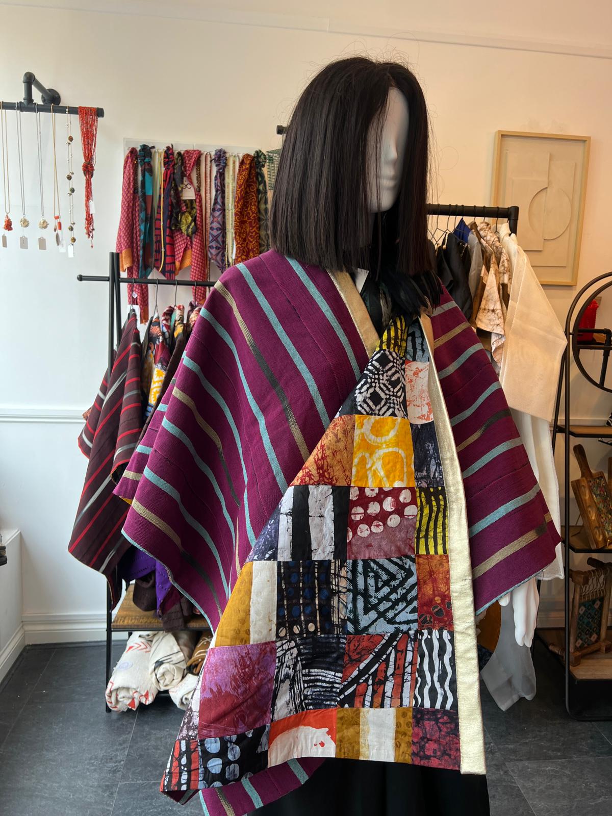 Patchwork Aso Oke Wrap (Reversible)