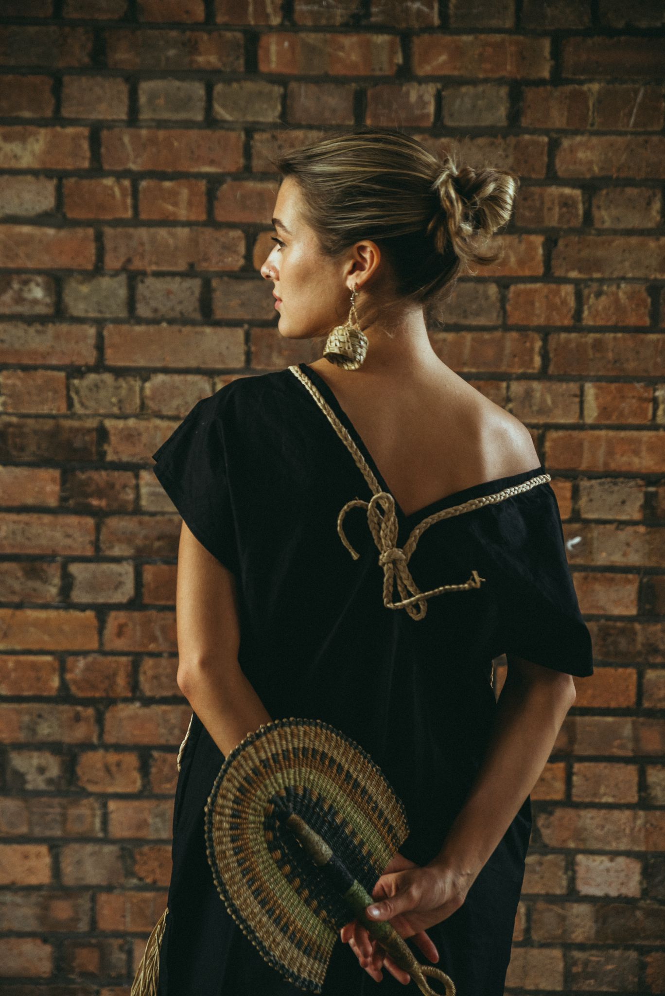 Black Raffia Dress