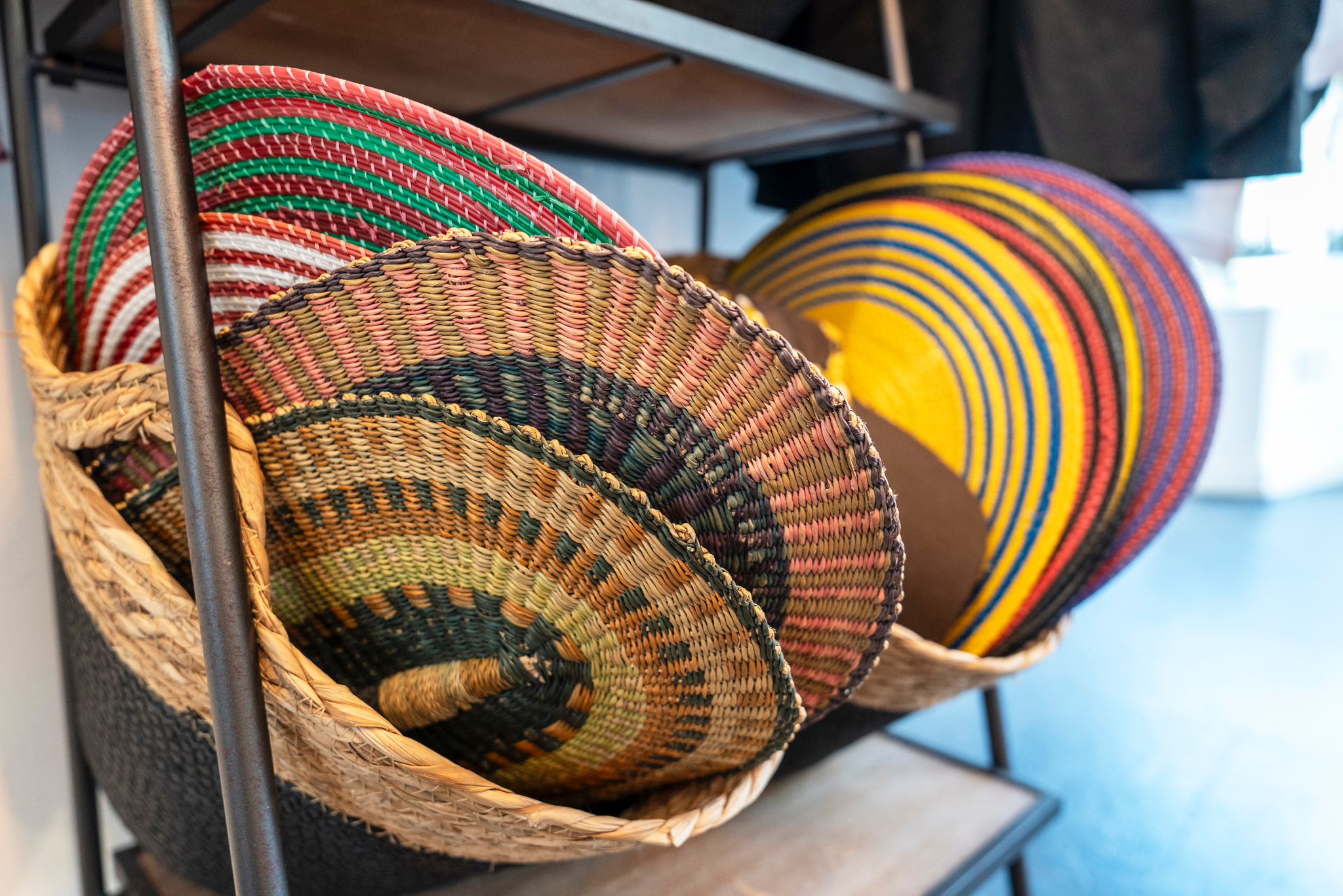 African Straw Hand Fans